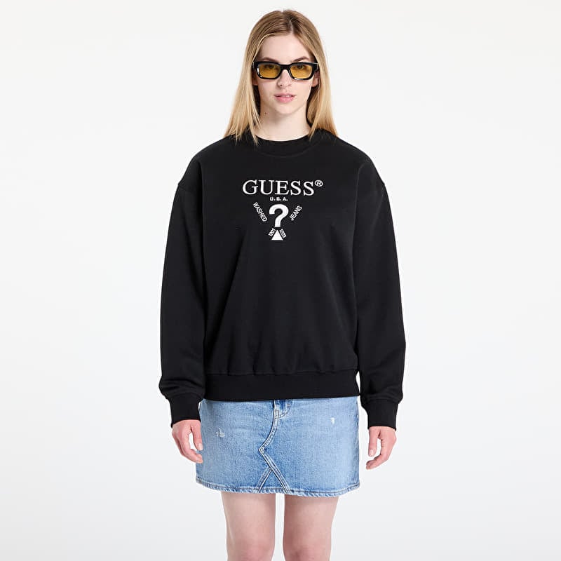Mikina GUESS Roberta Cn Sweatshirt Black