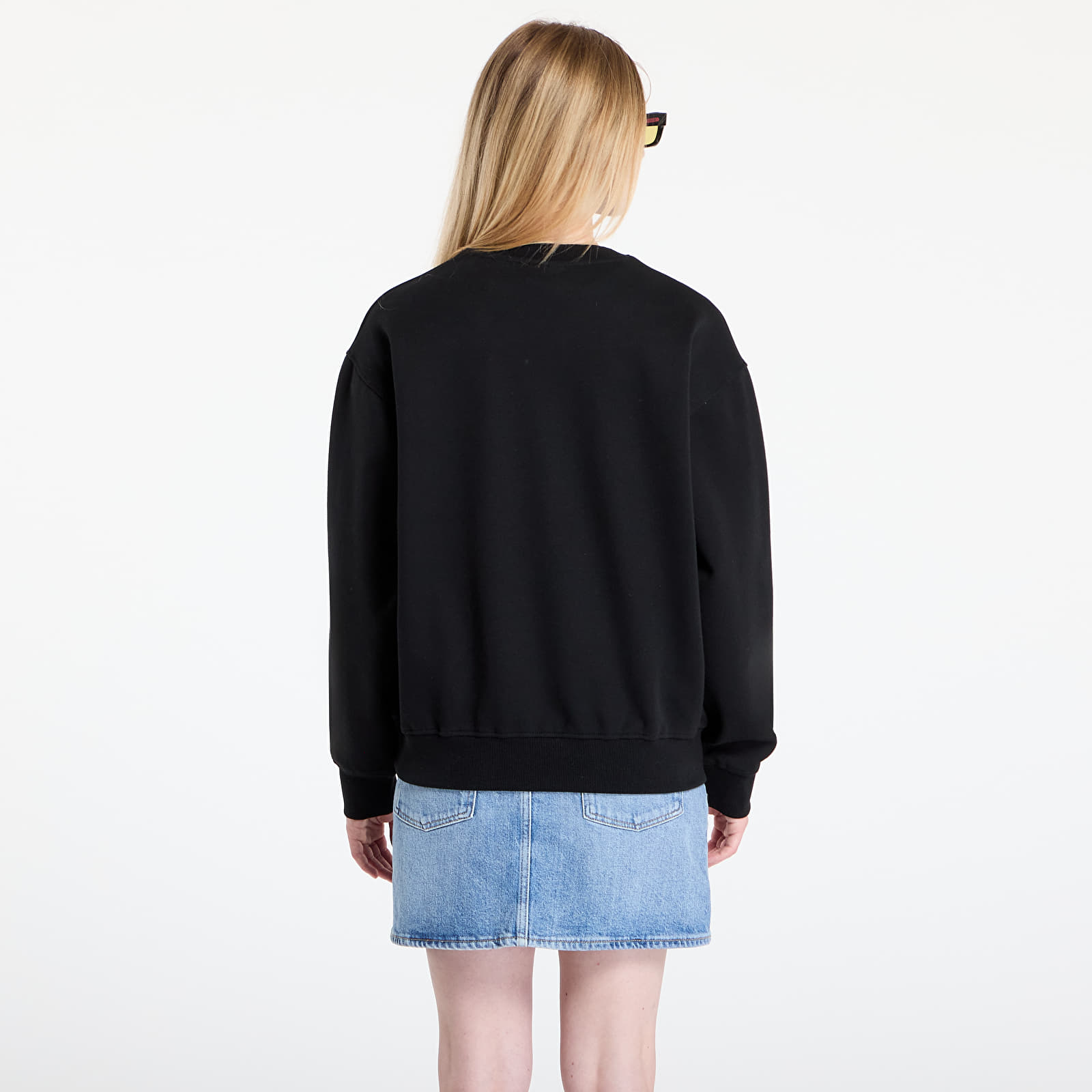 Dukserice GUESS Roberta Cn Sweatshirt Black