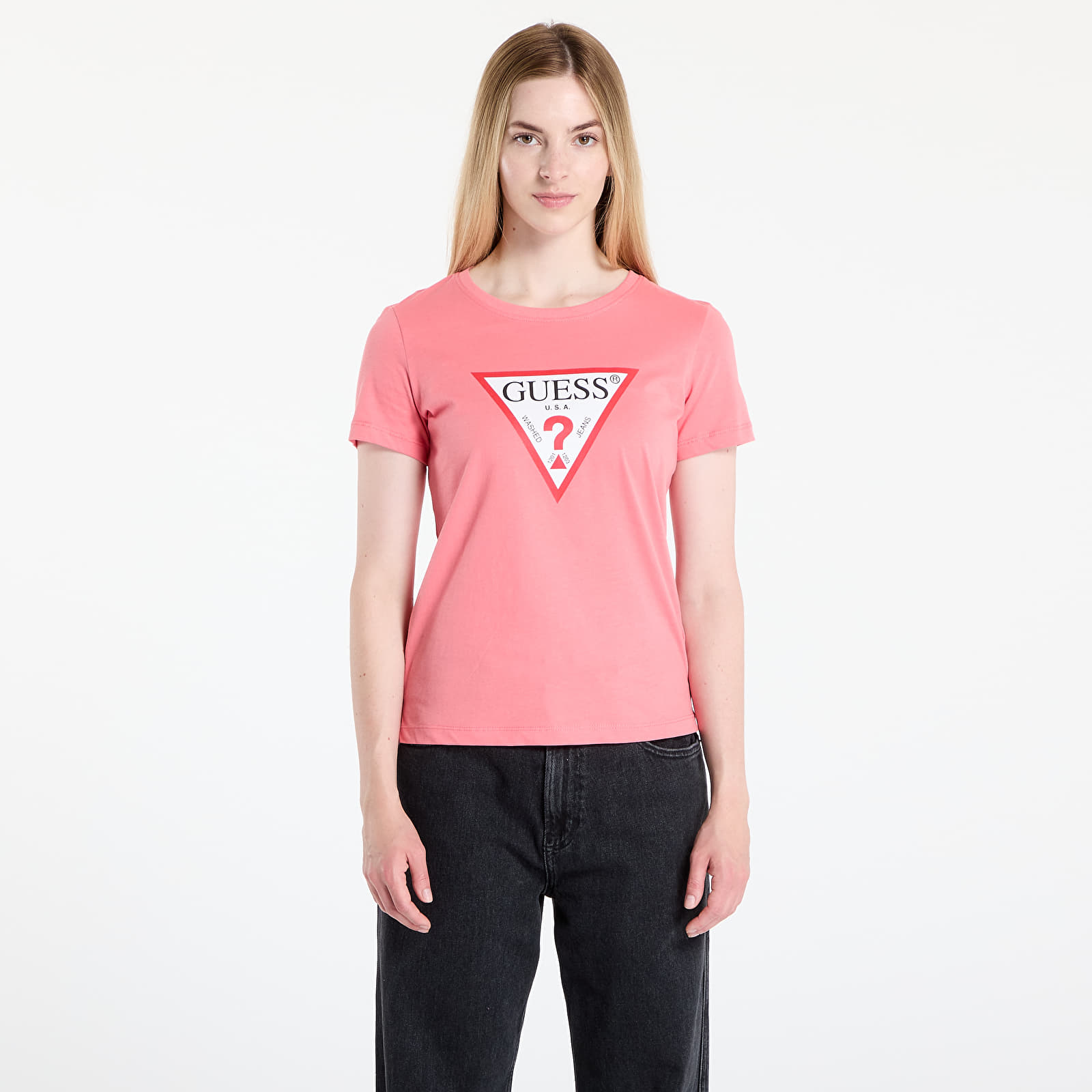 Dukserice GUESS Cn Original Fleece Pink
