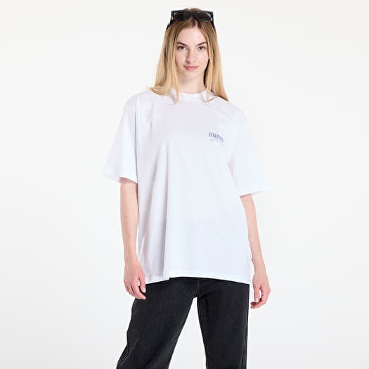 Majica GUESS Cc Ss Monochrome Graphic Tee White