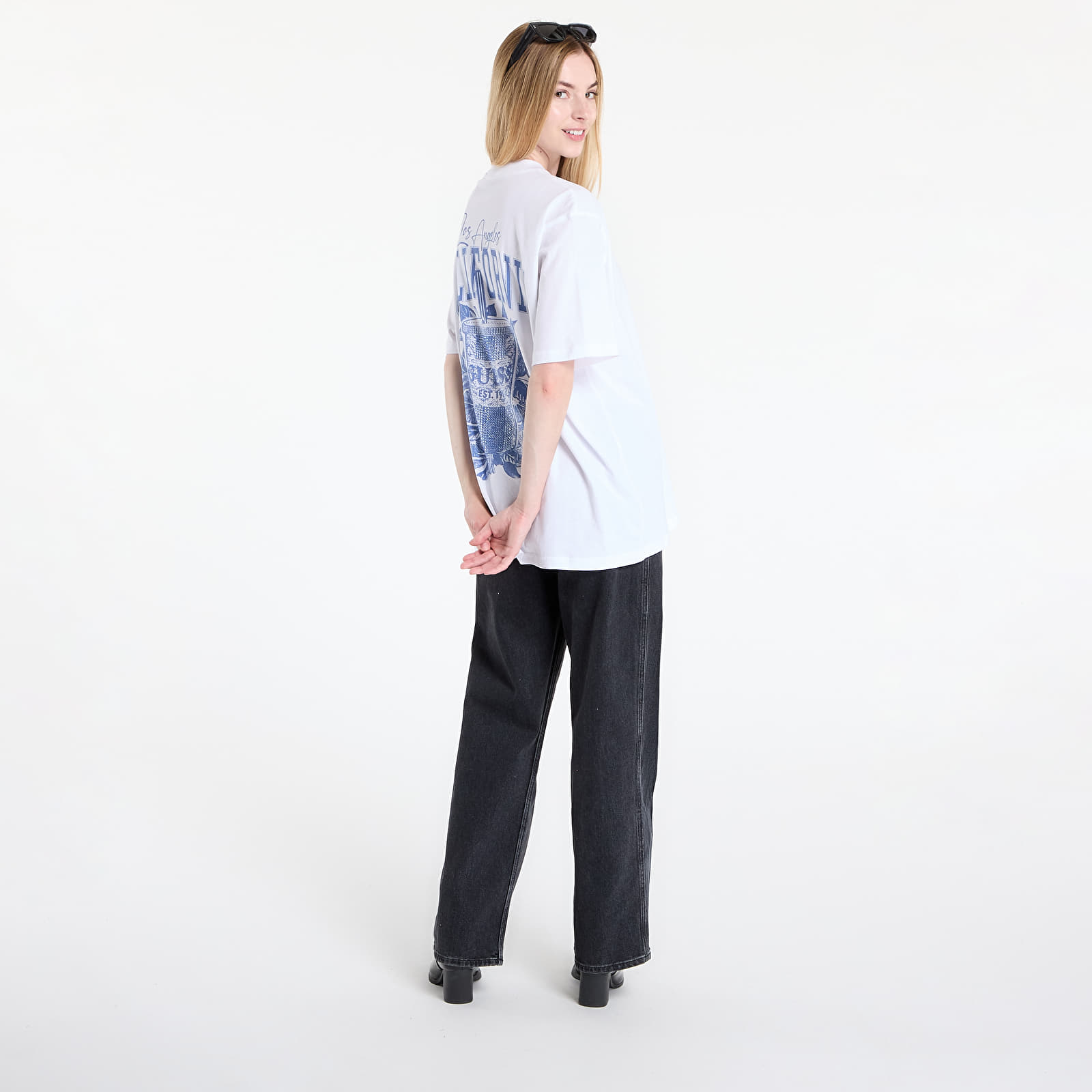majice kratkih rukava GUESS Cc Ss Monochrome Graphic Tee White