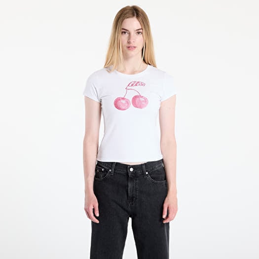Majica GUESS Ss Wavy Cherry Logo R5 Tee White