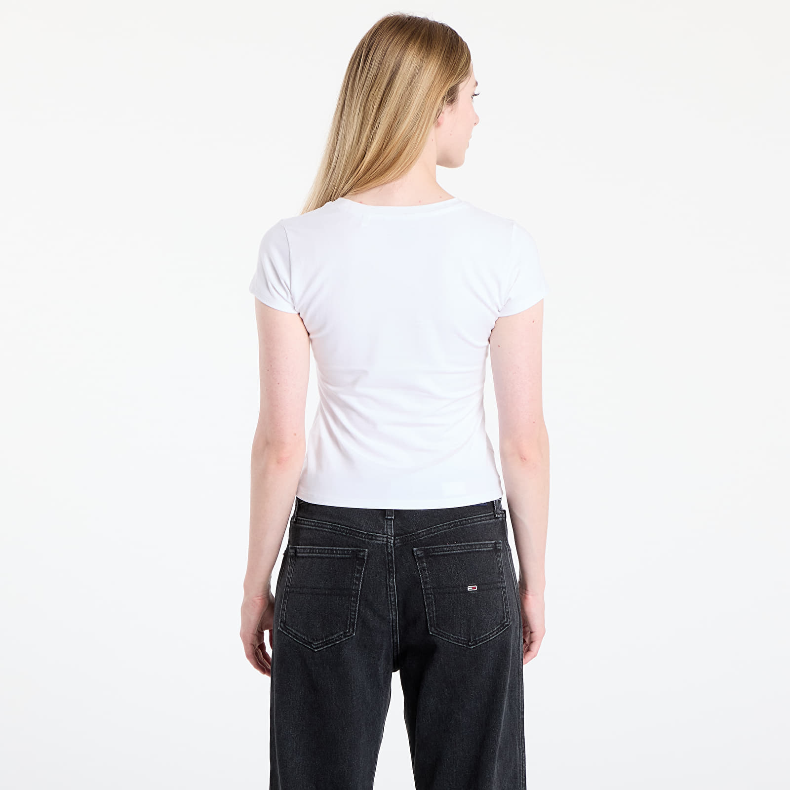 majice kratkih rukava GUESS Ss Wavy Cherry Logo R5 Tee White