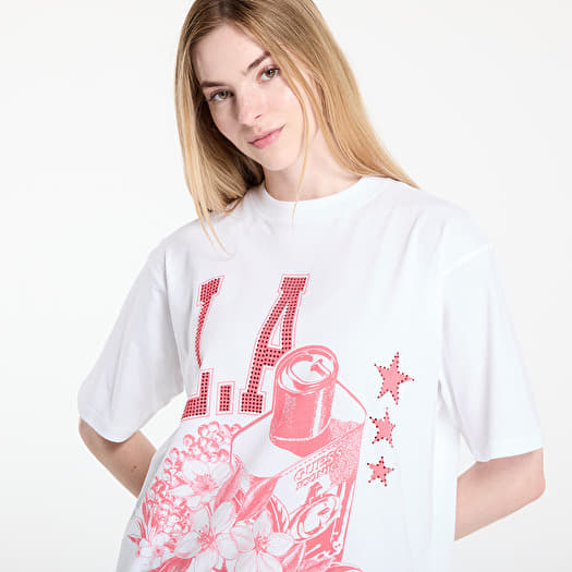 Majica GUESS Cc Ss Monochrome Graphic Tee White
