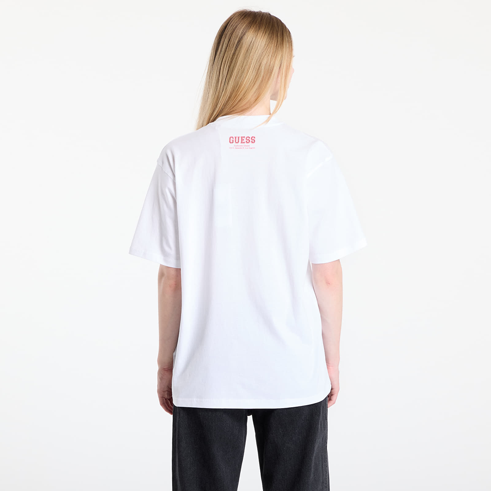 majice kratkih rukava GUESS Cc Ss Monochrome Graphic Tee White