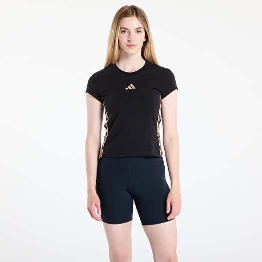 T-shirt adidas W Aop Tee Black/ Multicolor/ Warm Sand