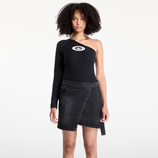 Keha adidas Originals Campus 2000 One-Shoulder Bodysuit Black