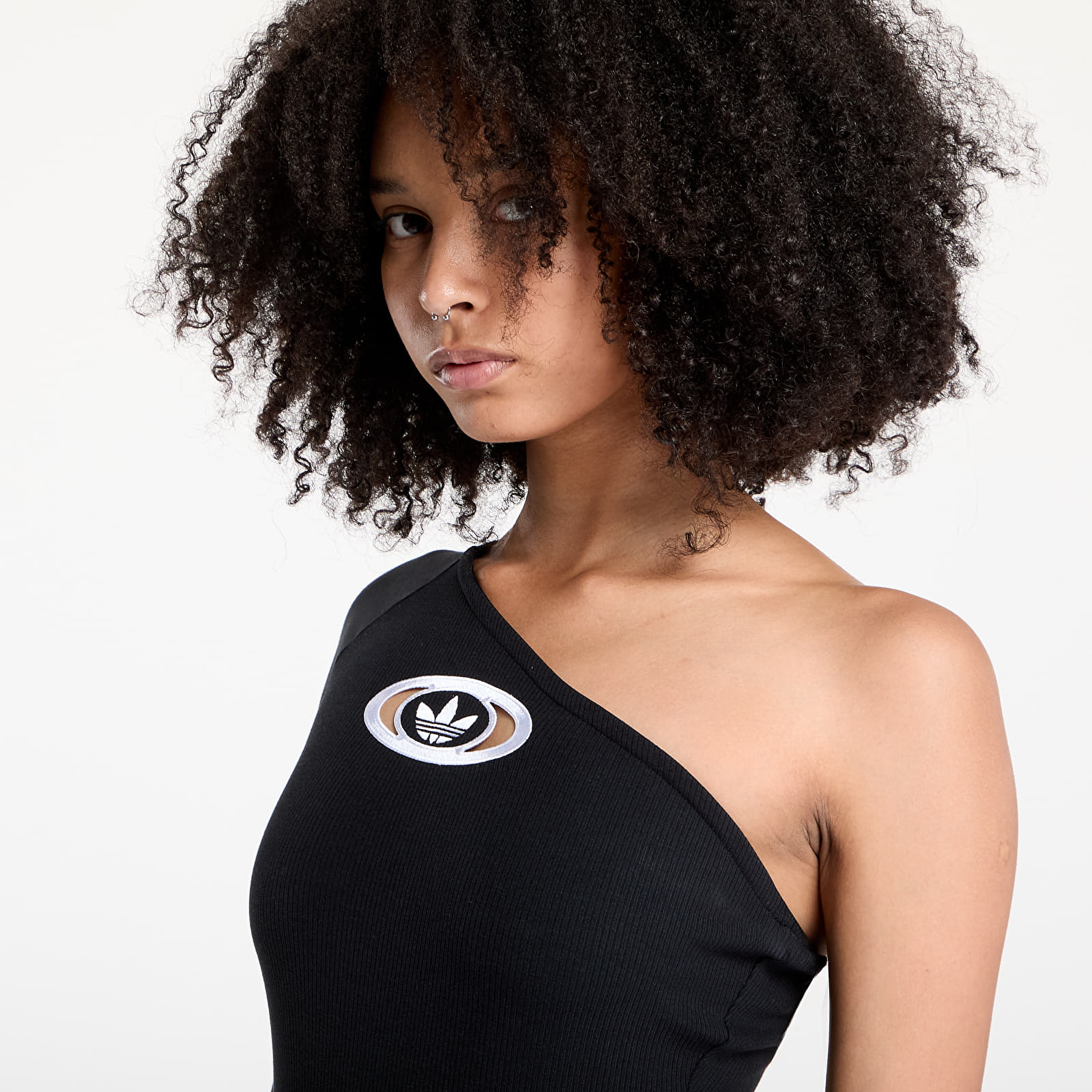 Naiste keha adidas Originals Campus 2000 One-Shoulder Bodysuit Black