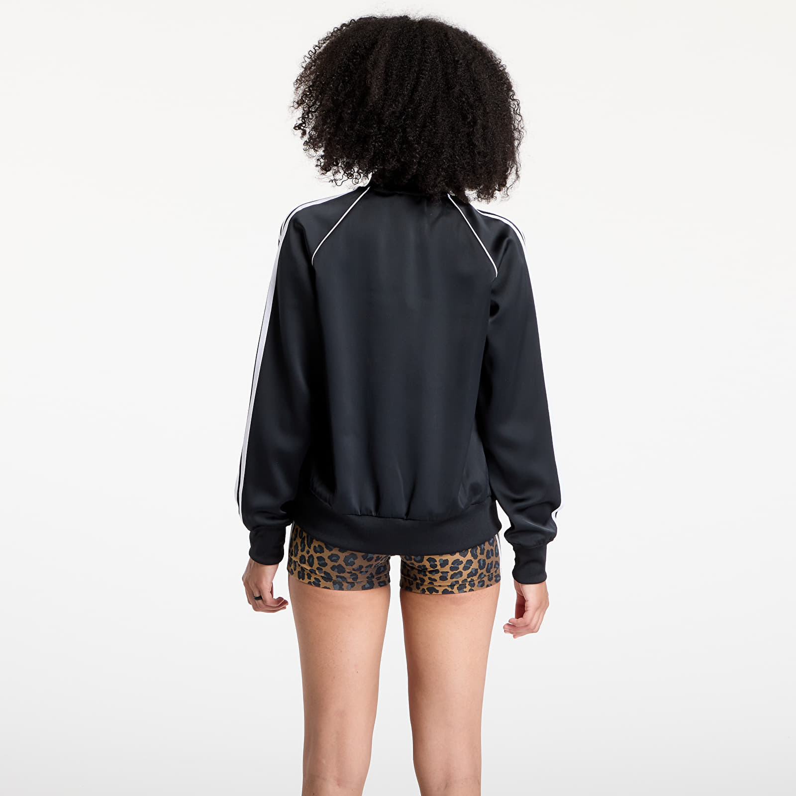 Naiste kampsunid adidas SST Adicolor Satin Track Top Black/ White