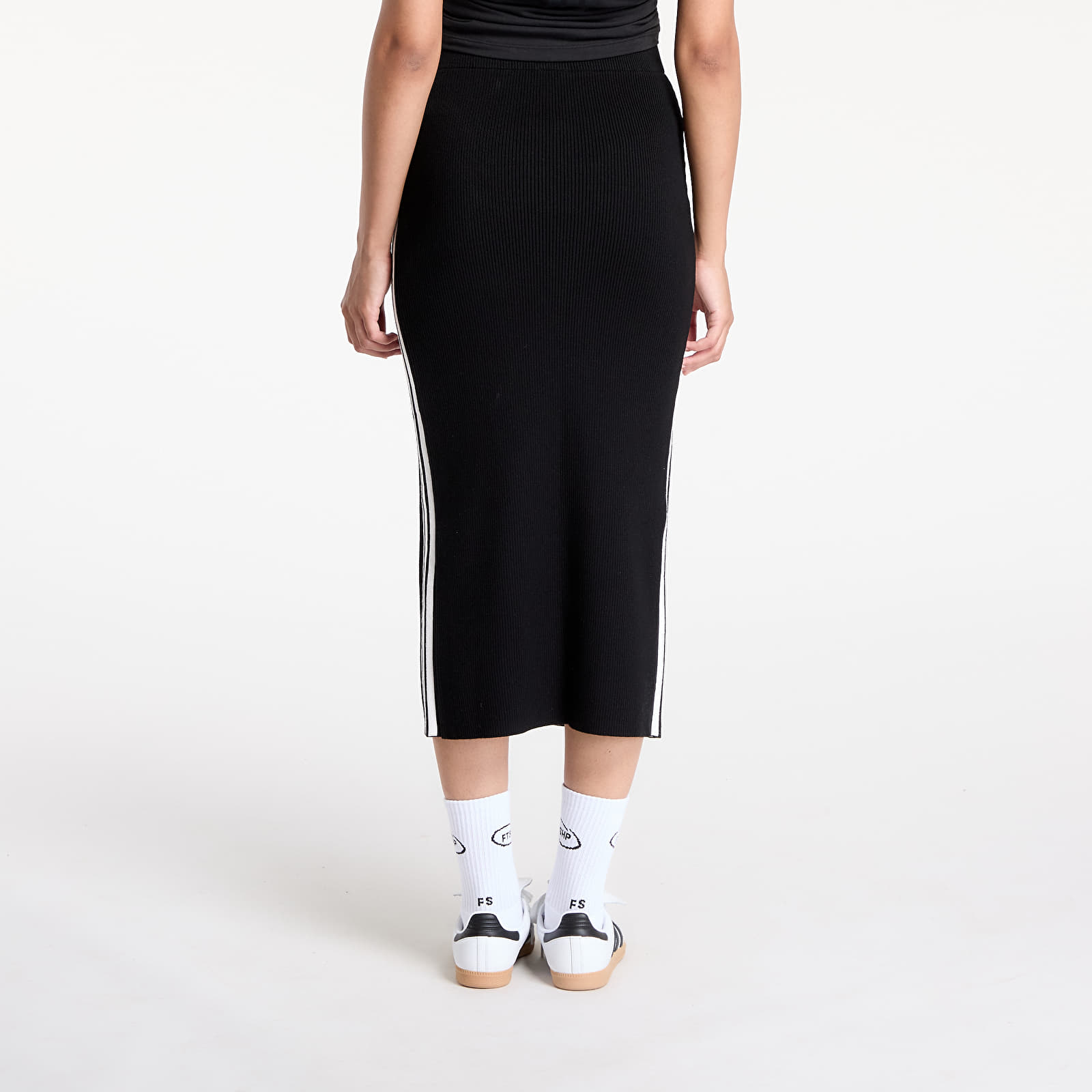 Ženske suknje adidas Knit 3S Skirt Black