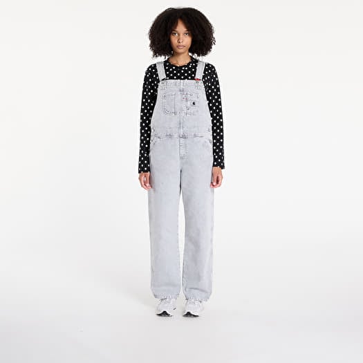 Carhartt WIP W' Bib Overall Straight Black Chalk Wash