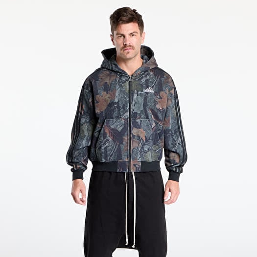 Majica adidas Camo Hooded Full-Zip Black