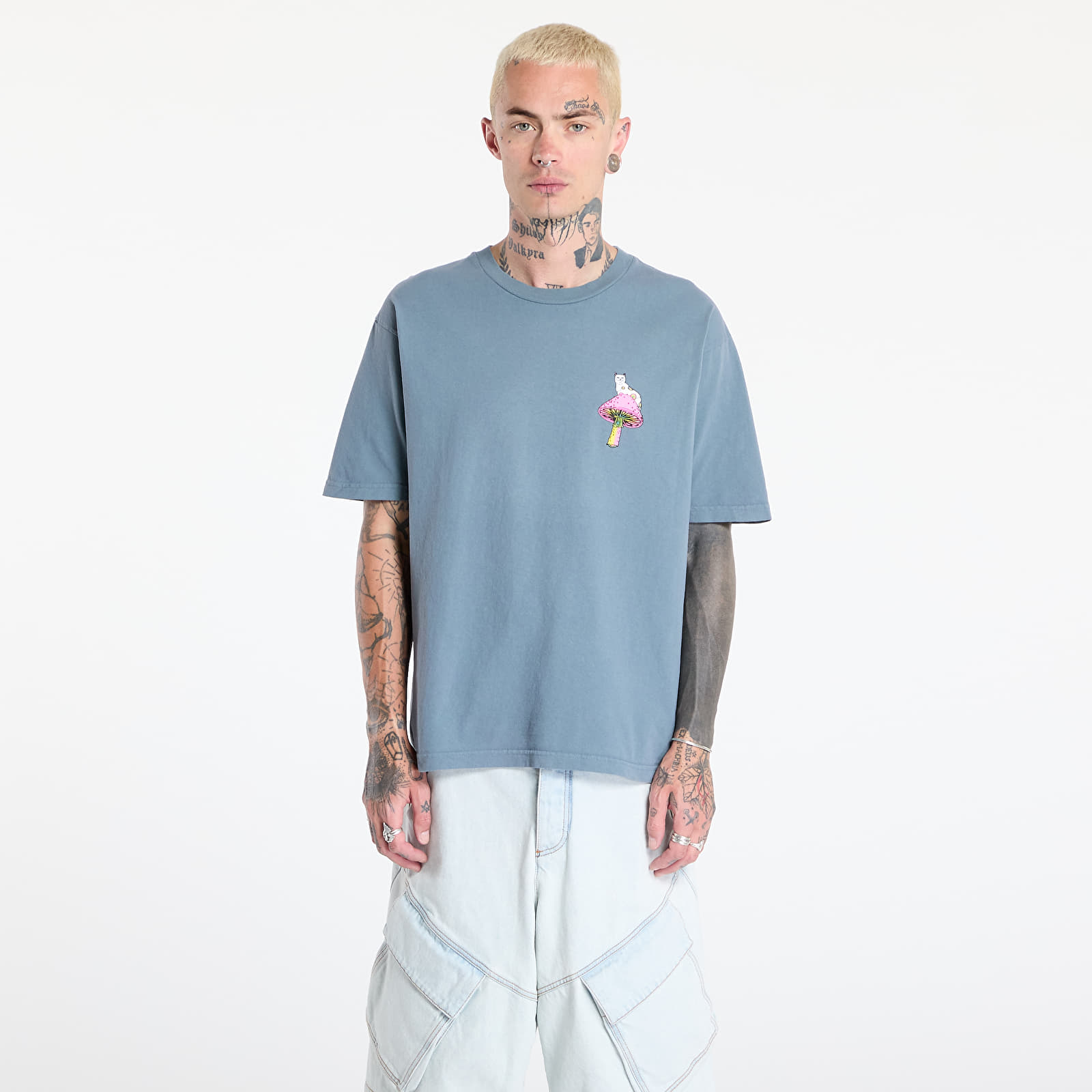 Muške majice RIPNDIP Psychedelic Tee Light Charcoal