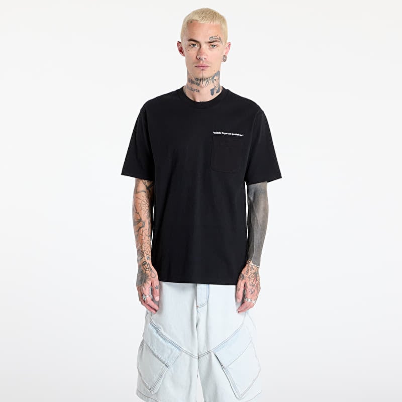 Tricou RIPNDIP Middle Finger Cat Pocket Tee Black