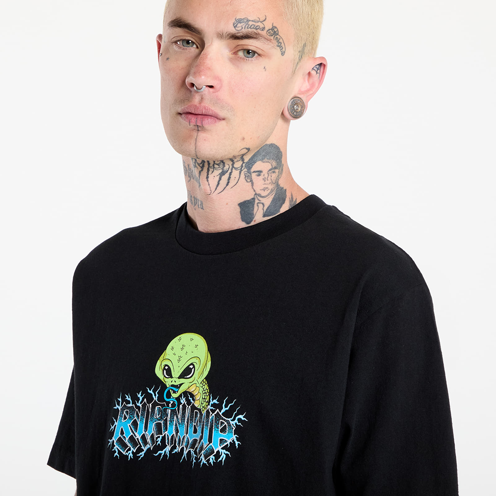 Muške majice RIPNDIP Skull And Bones Tee Black