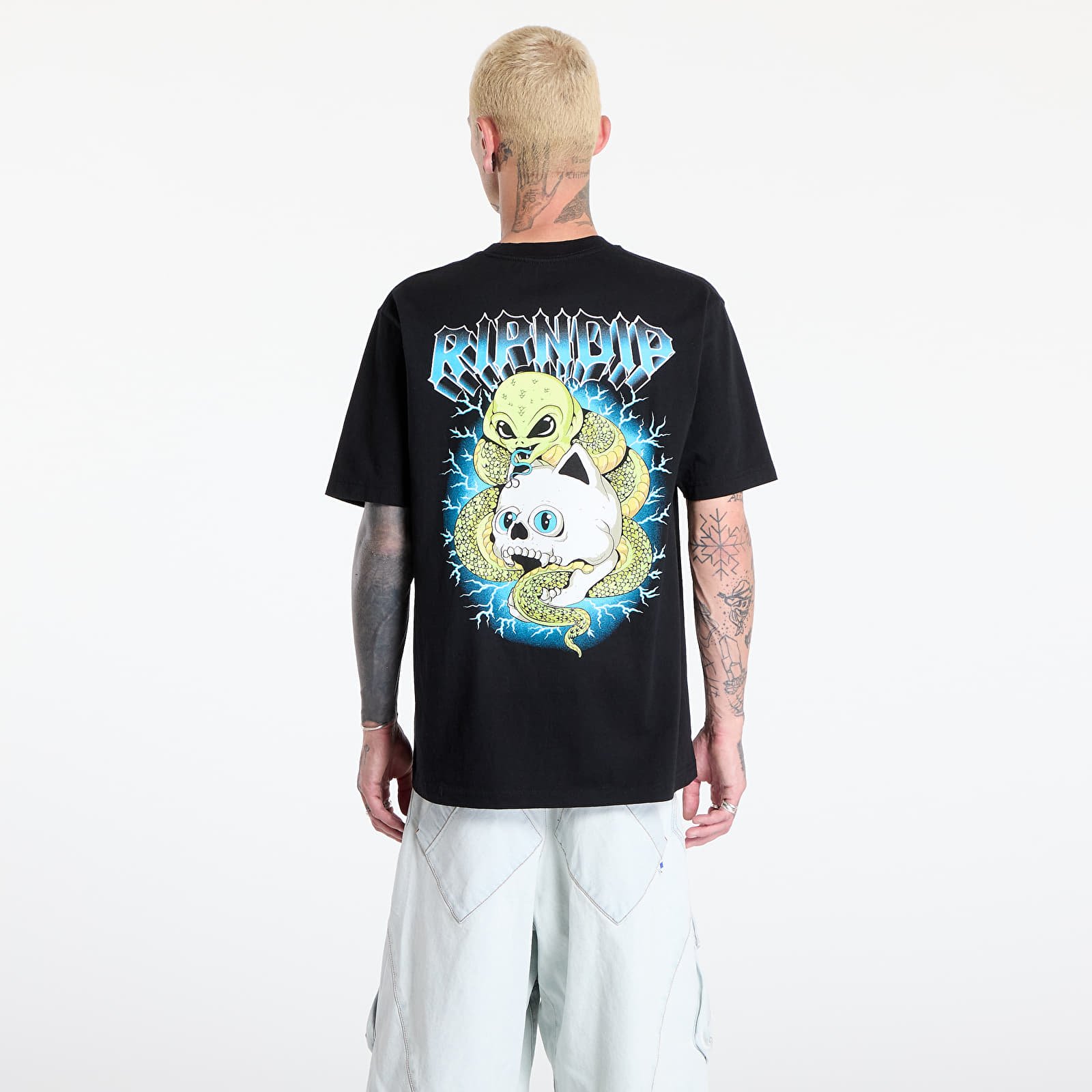 Muške majice RIPNDIP Skull And Bones Tee Black