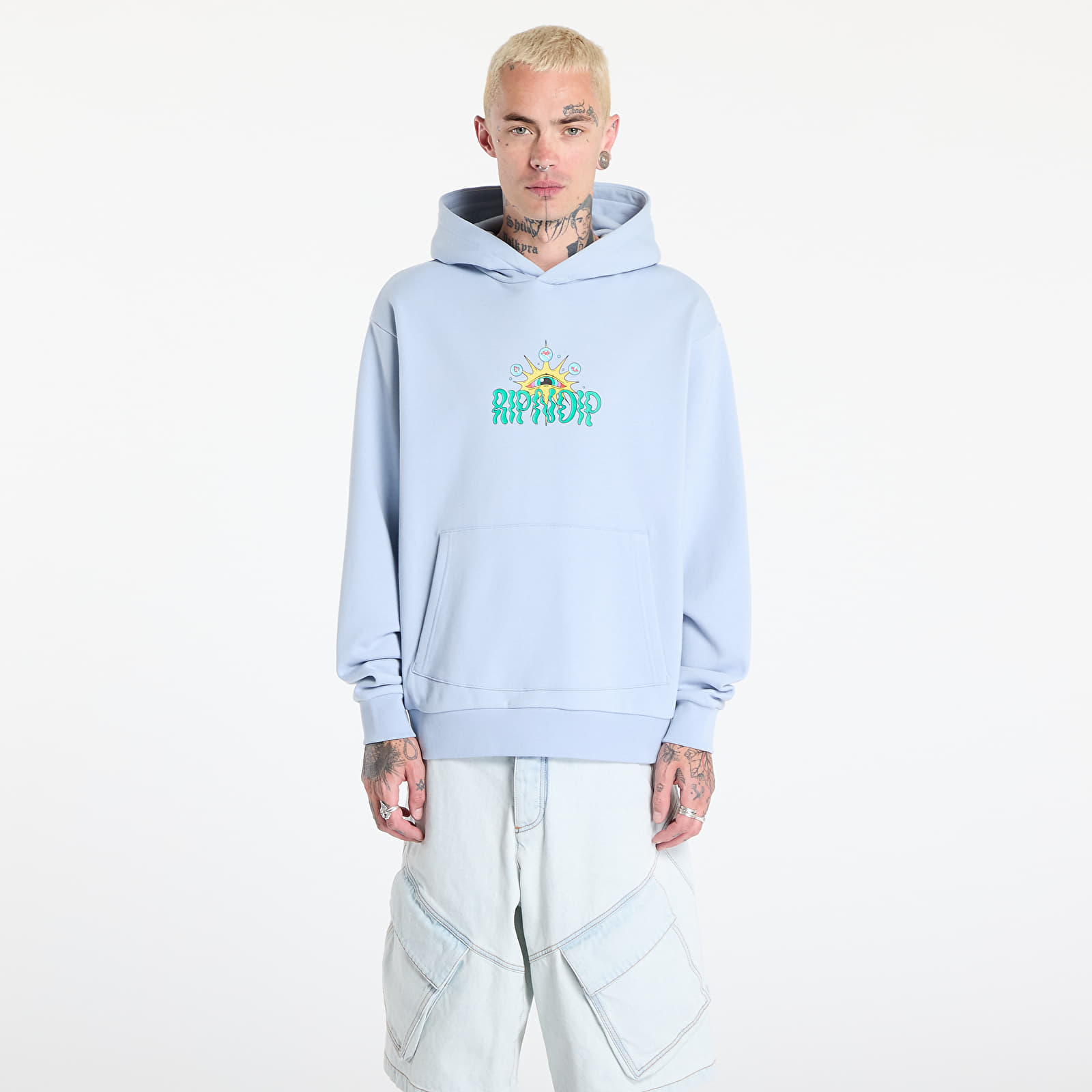 Men's sweatshirts RIPNDIP Mind Games Hoodie Powder Blue