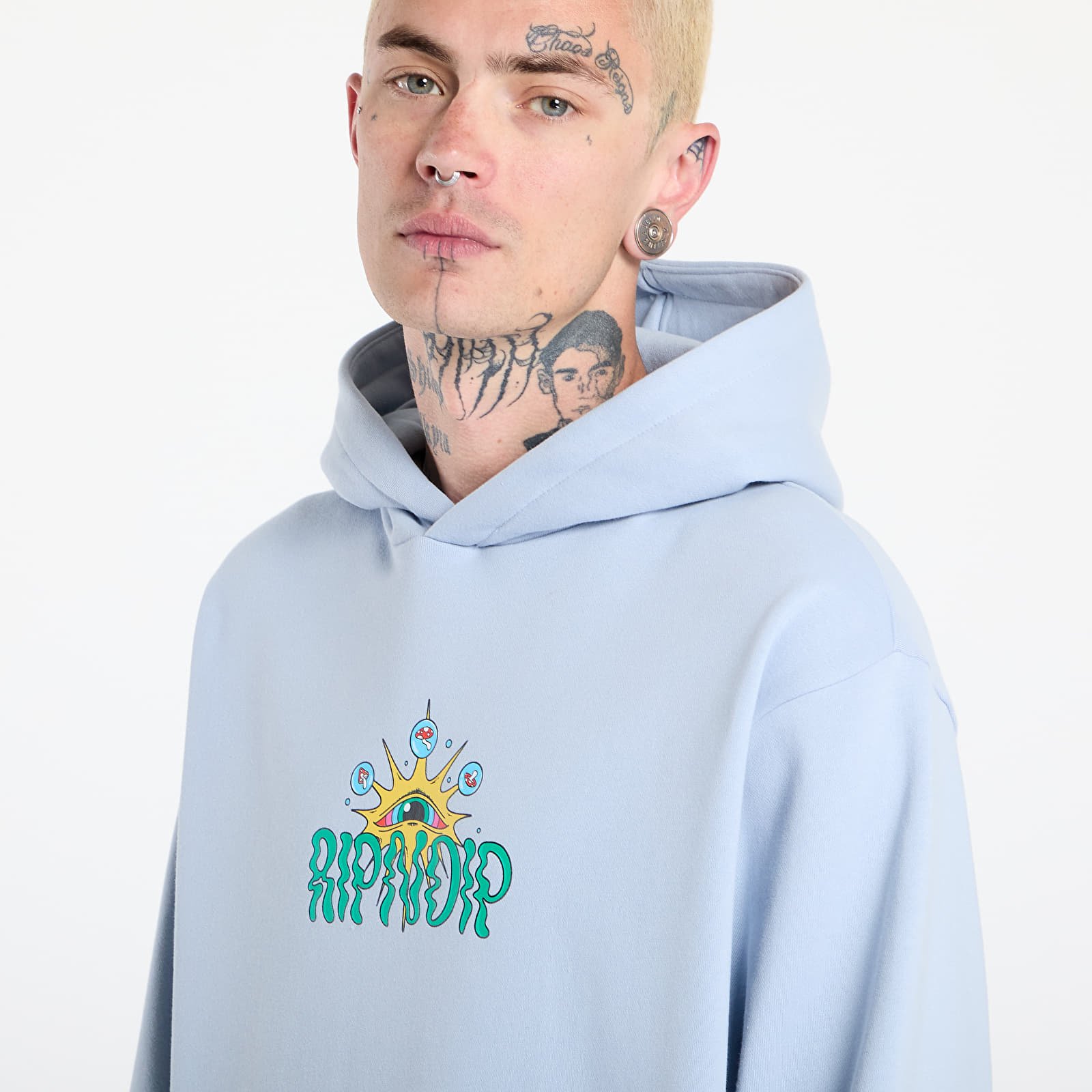 Men's sweatshirts RIPNDIP Mind Games Hoodie Powder Blue