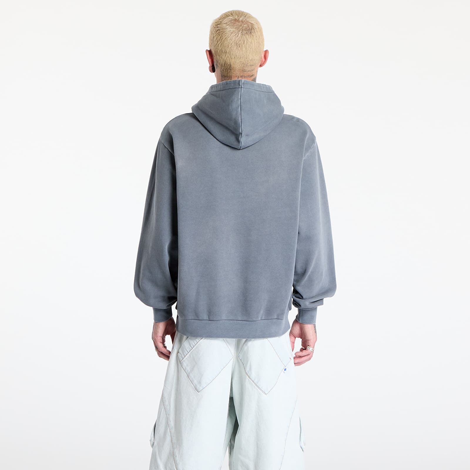 Muške majice RIPNDIP Insano Distressed Hoodie Charcoal Vintage Wash