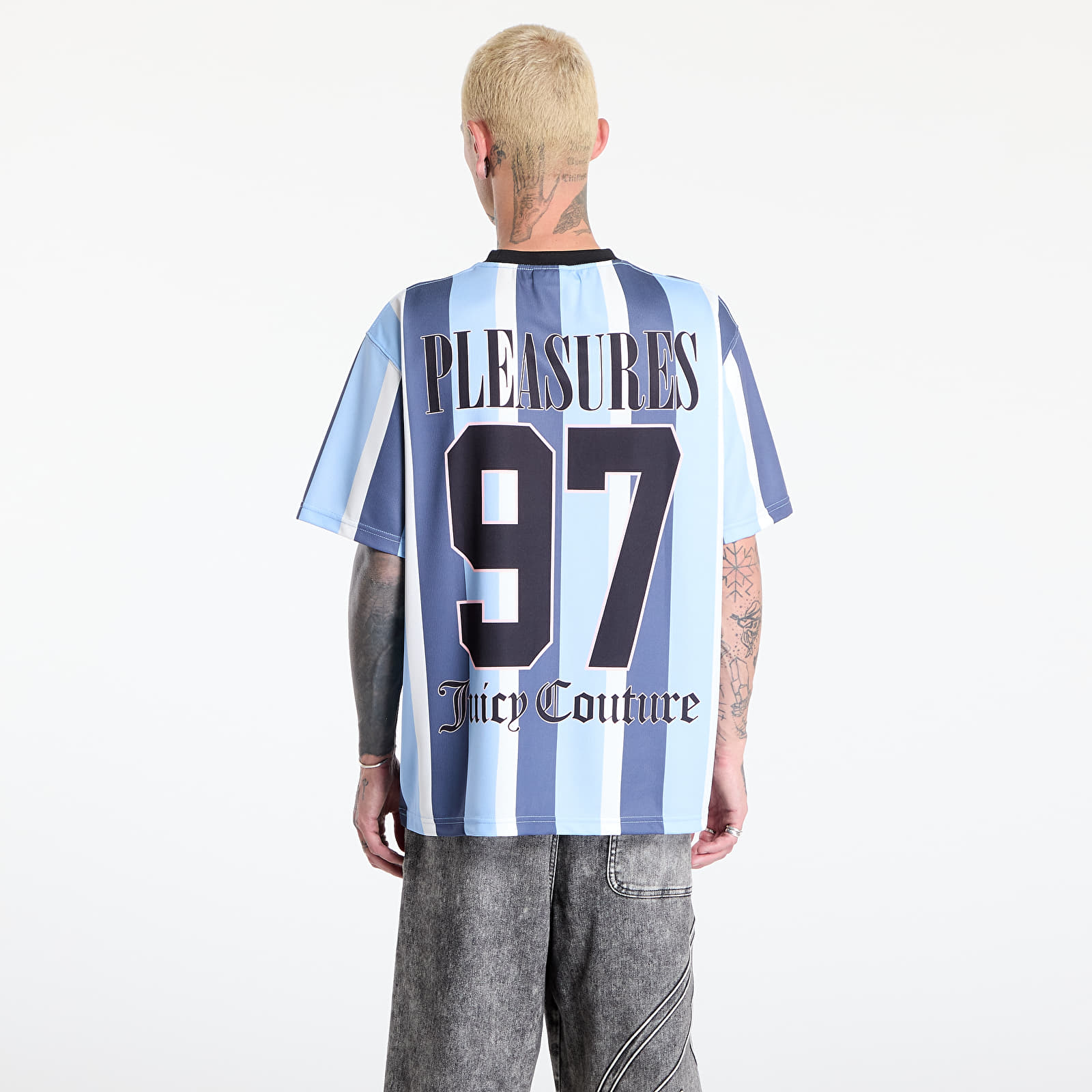 T-Shirts Männer PLEASURES Jpfc Sport Shirt Blue