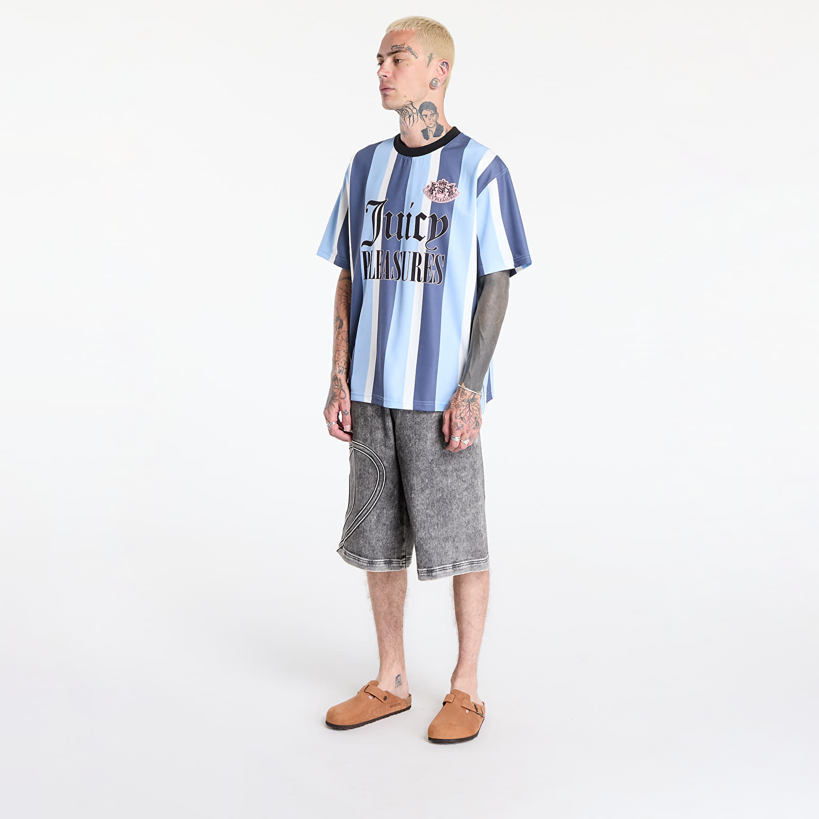 T-Shirts Männer PLEASURES Jpfc Sport Shirt Blue