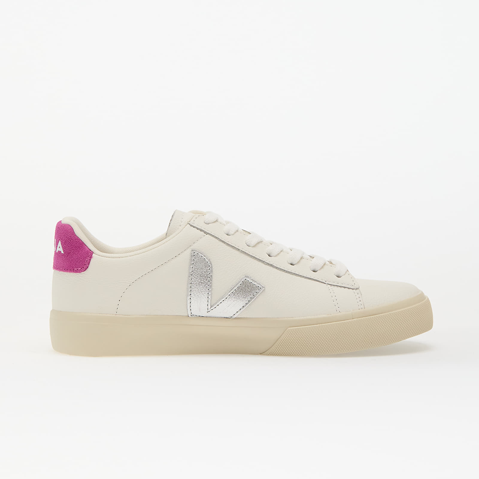 Sneakers und Schuhe für Frauen Veja W Campo Leather Whi_Silver_Ultraviolet