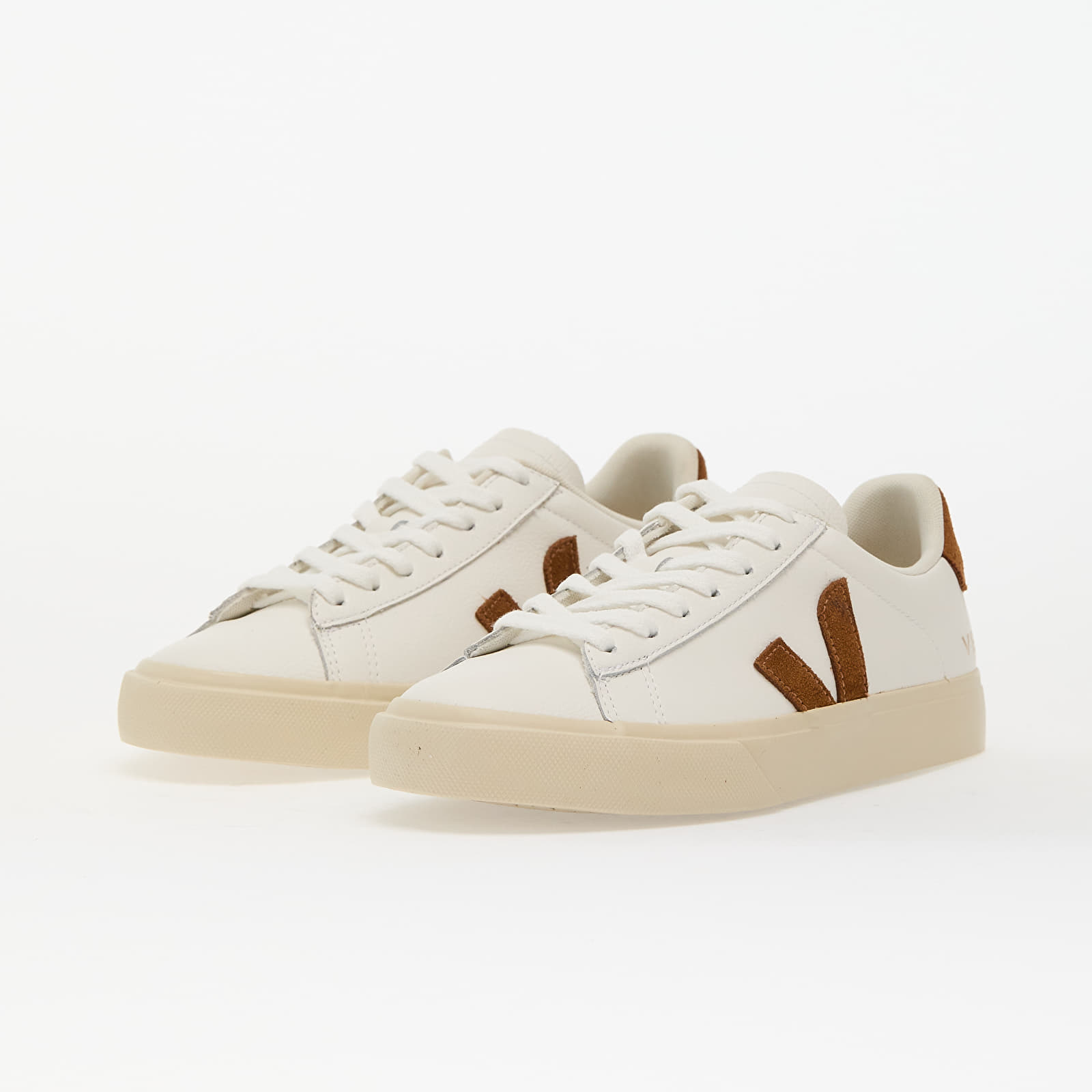 Sneakers und Schuhe für Frauen Veja W Campo Leather White_Cognac