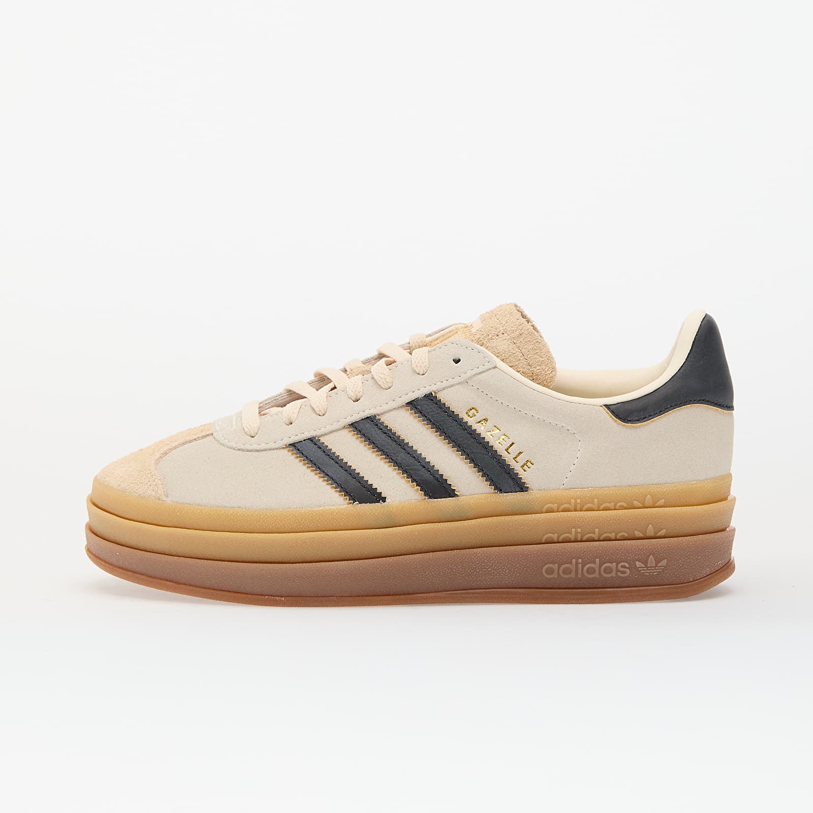 Сникърси adidas Gazelle Bold W Crew White/ Core Black/ Sand Strata EUR 40