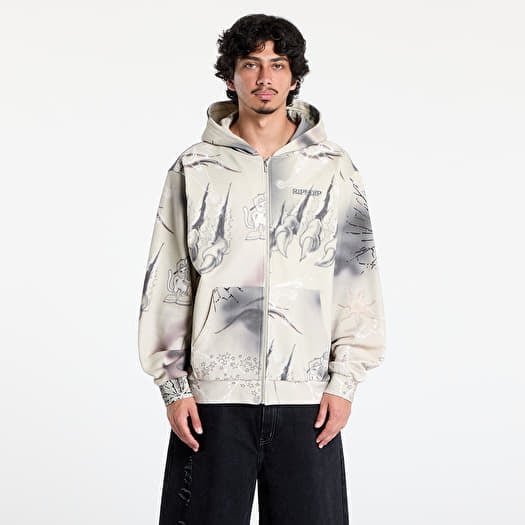 Majica RIPNDIP Stargazing Zip Up Hoodie Off White