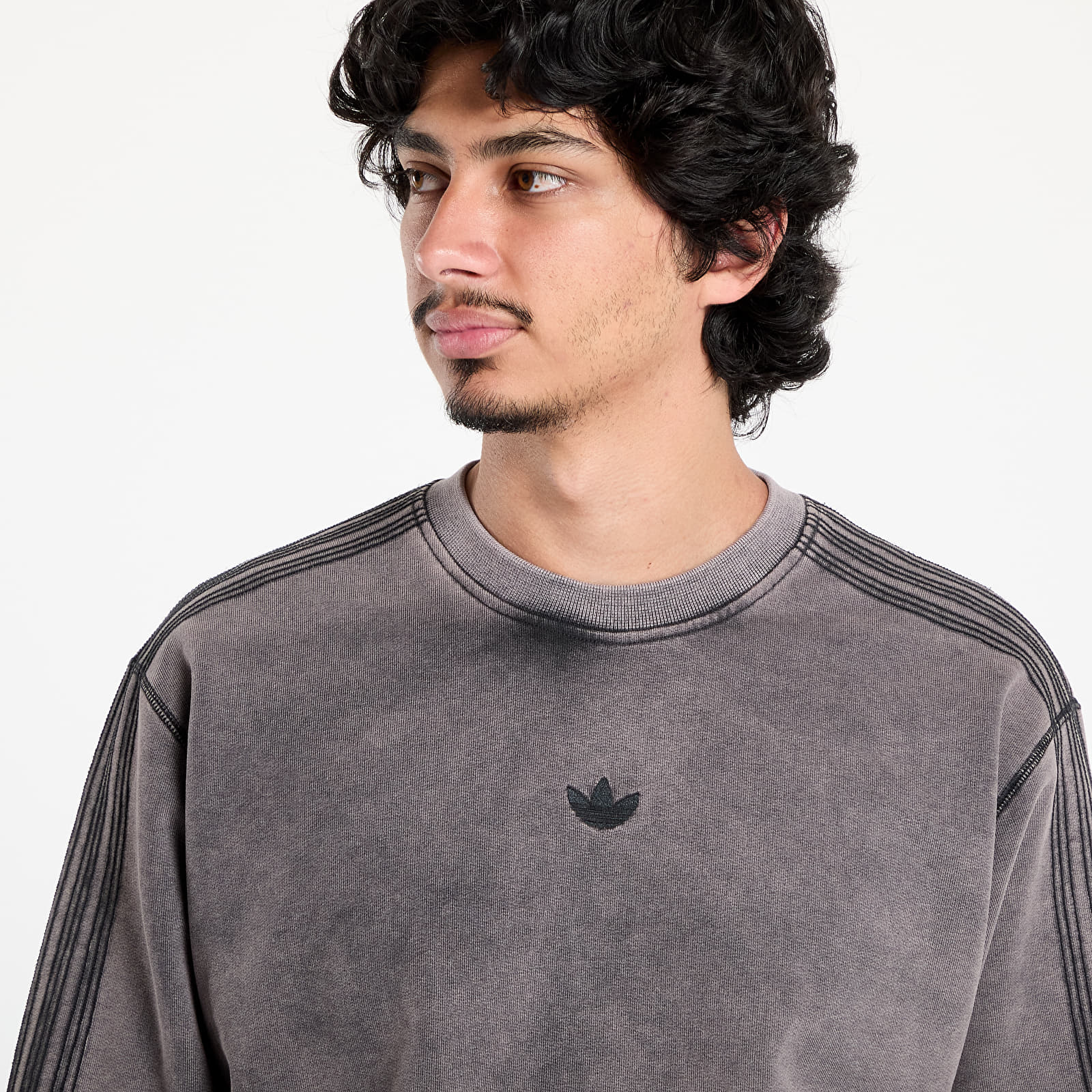 Vīriešu džemperi adidas Premium Essentials Retro Washed Crew Black