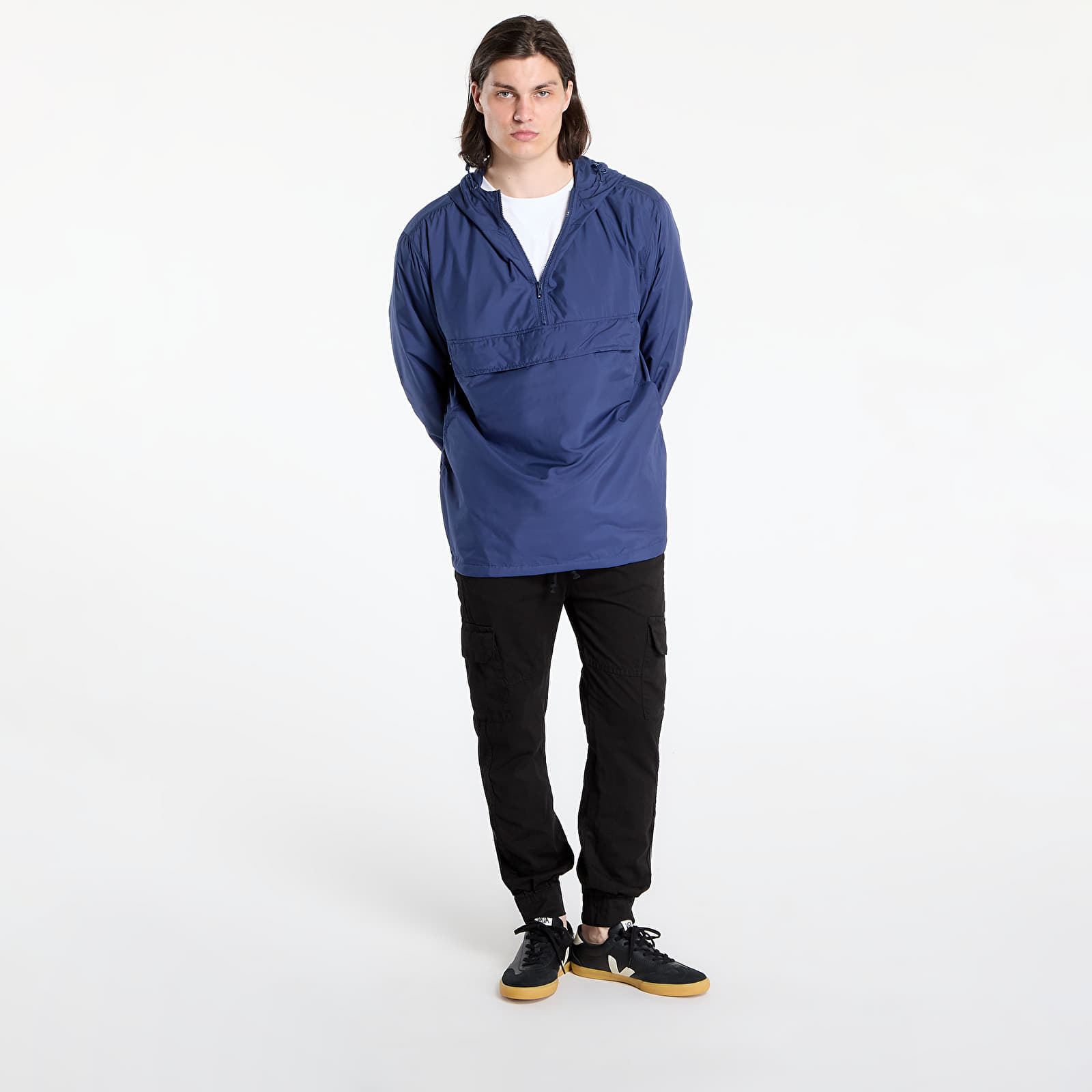 Windbreakers Urban Classics Basic Pull Over Jacket Navy