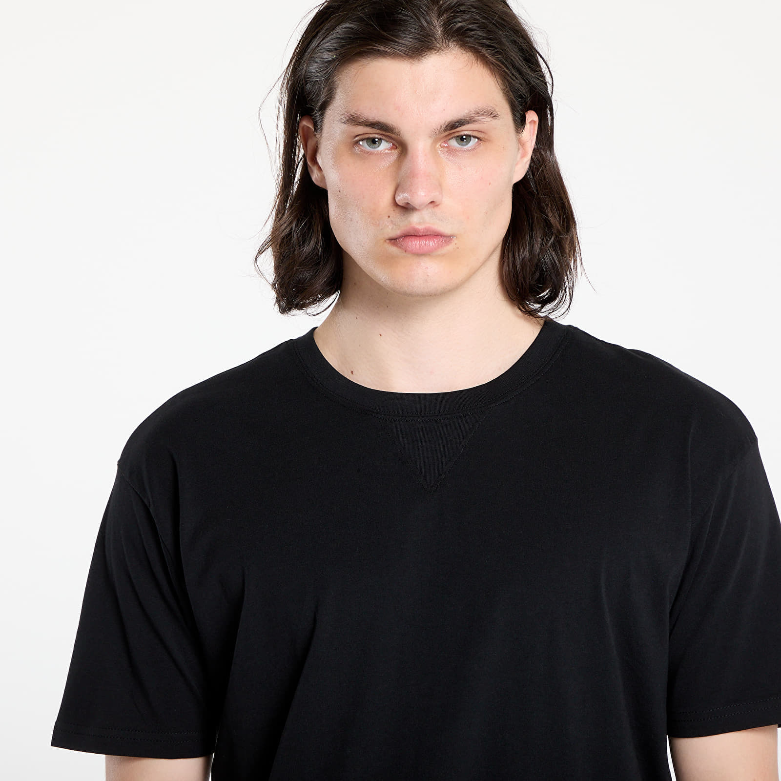 T-shirt Urban Classics Organic Cotton Curved Oversized Tee 2-Pack Black M