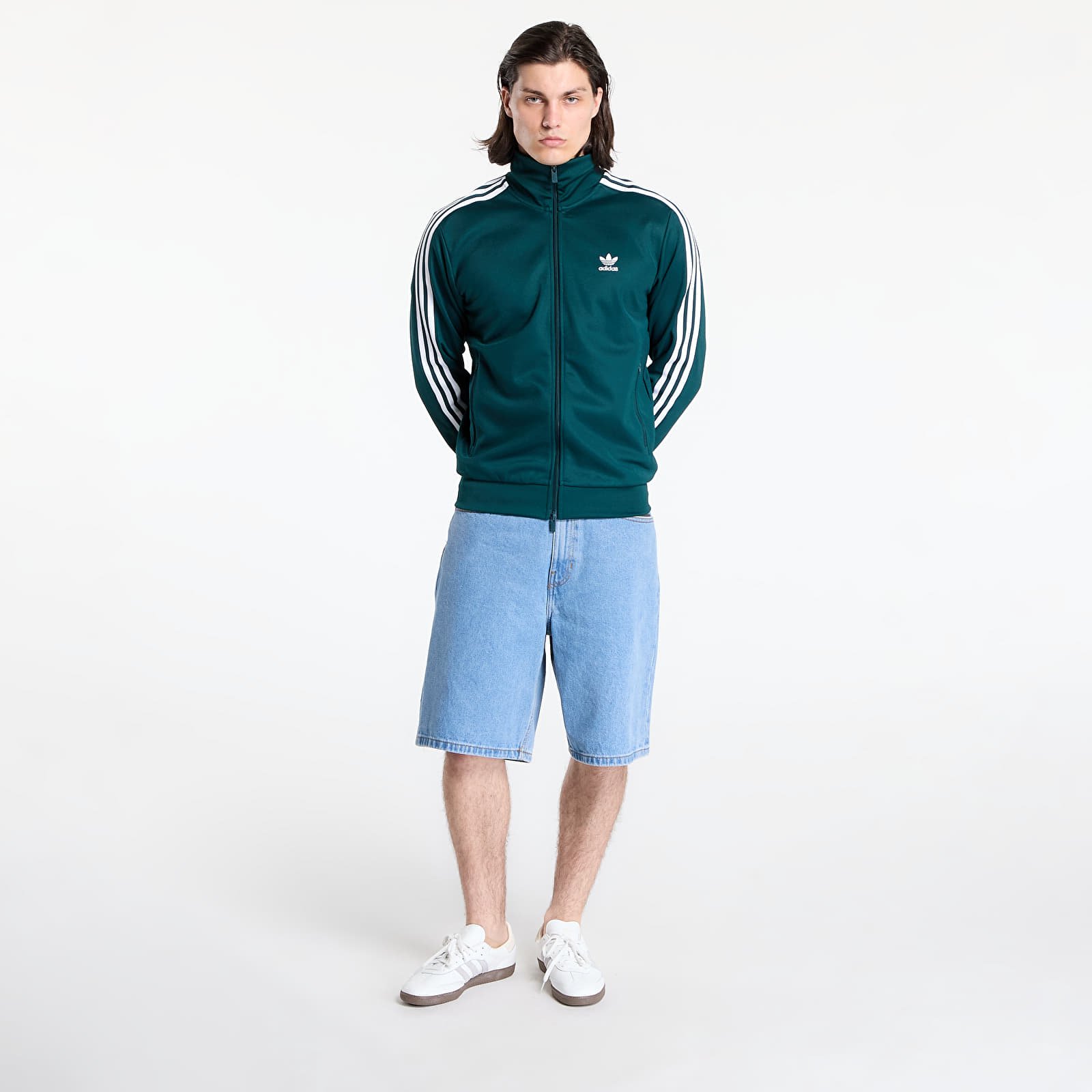 Jakne adidas Adicolor Classics Beckenbauer Track Top Aurora Ivy/ White