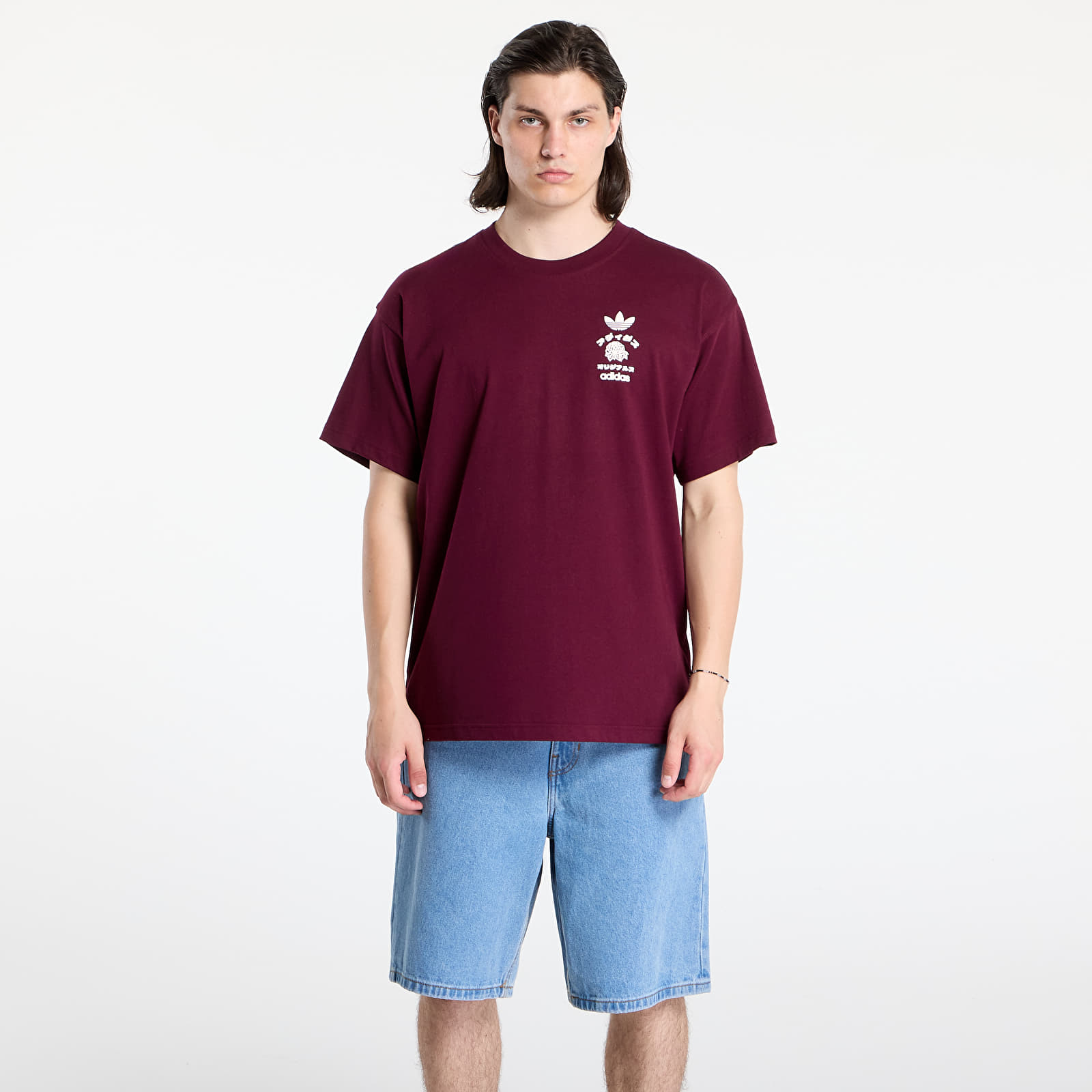 majice kratkih rukava adidas Japan Florals T Maroon
