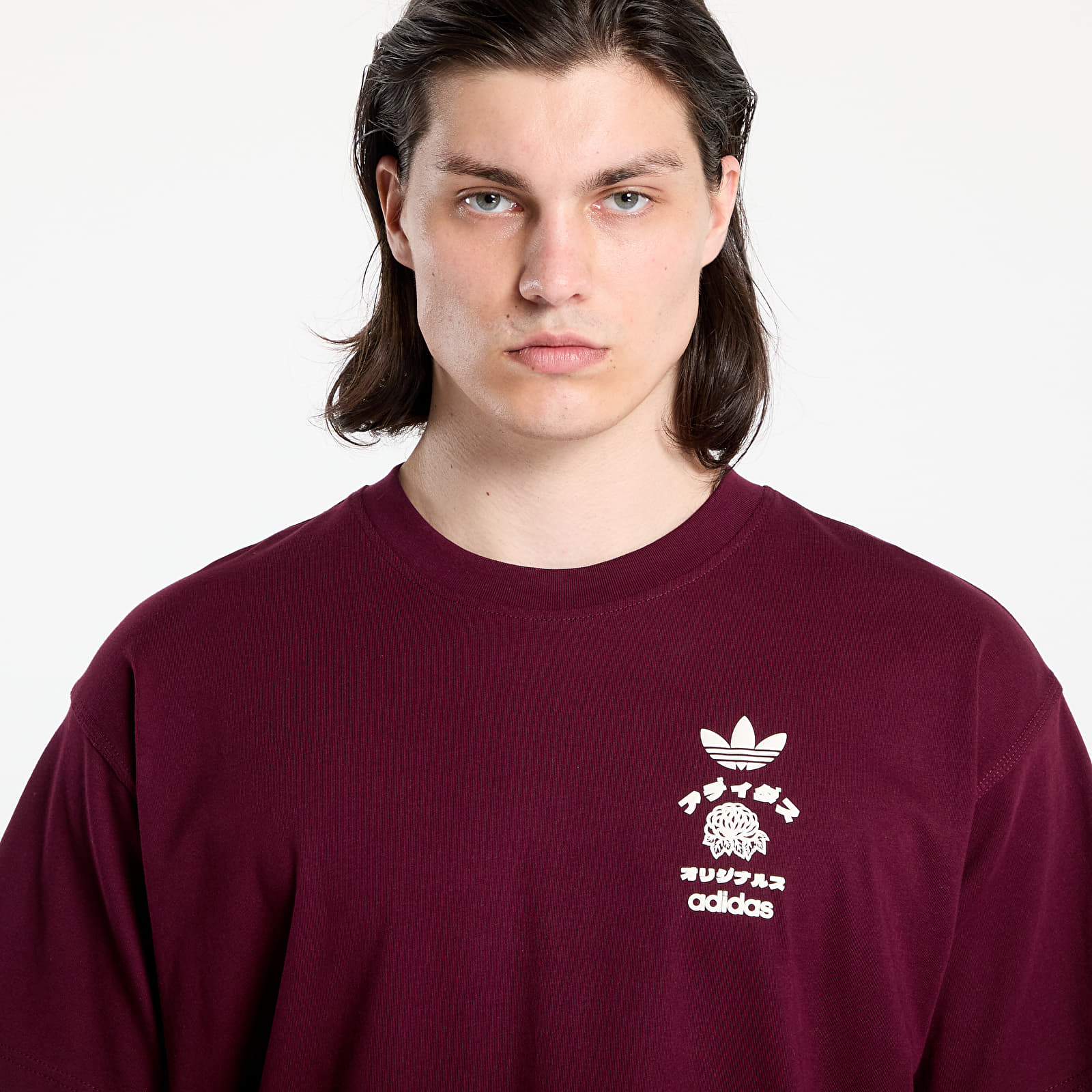 majice kratkih rukava adidas Japan Florals T Maroon
