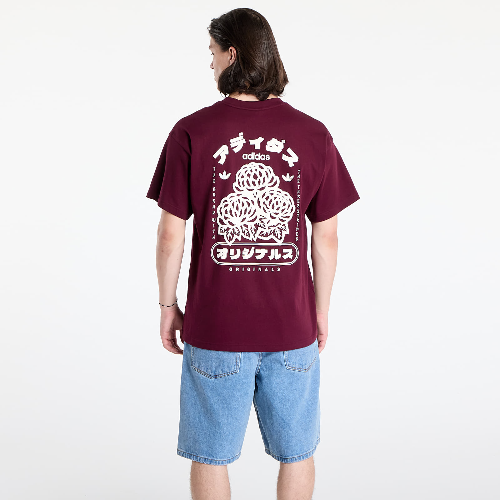 majice kratkih rukava adidas Japan Florals T Maroon