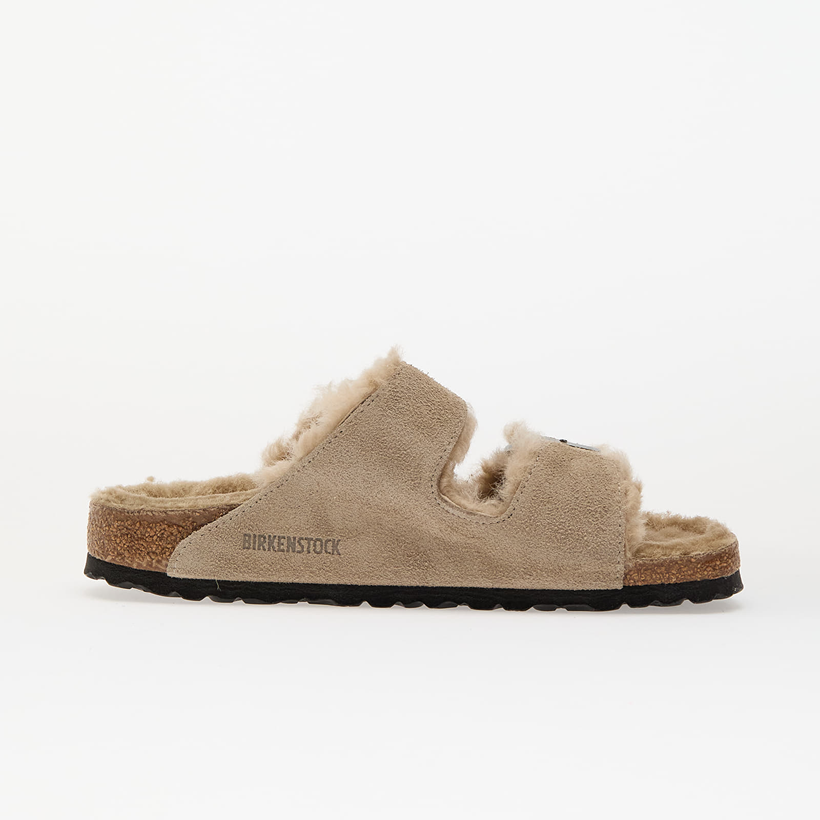 Sneakers und Schuhe für Frauen Birkenstock Arizona Shearling Suede Leather/ Fur Taupe