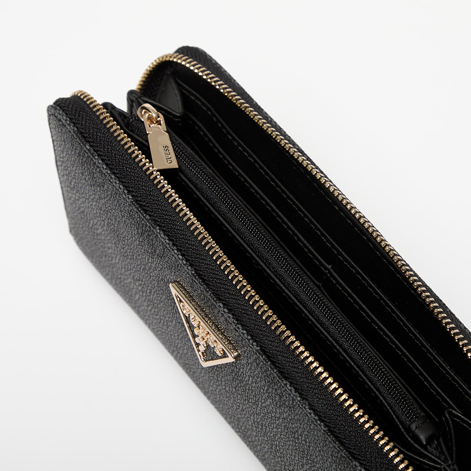 Novčanici GUESS Laurel Ii Slg Large Zip Around Black