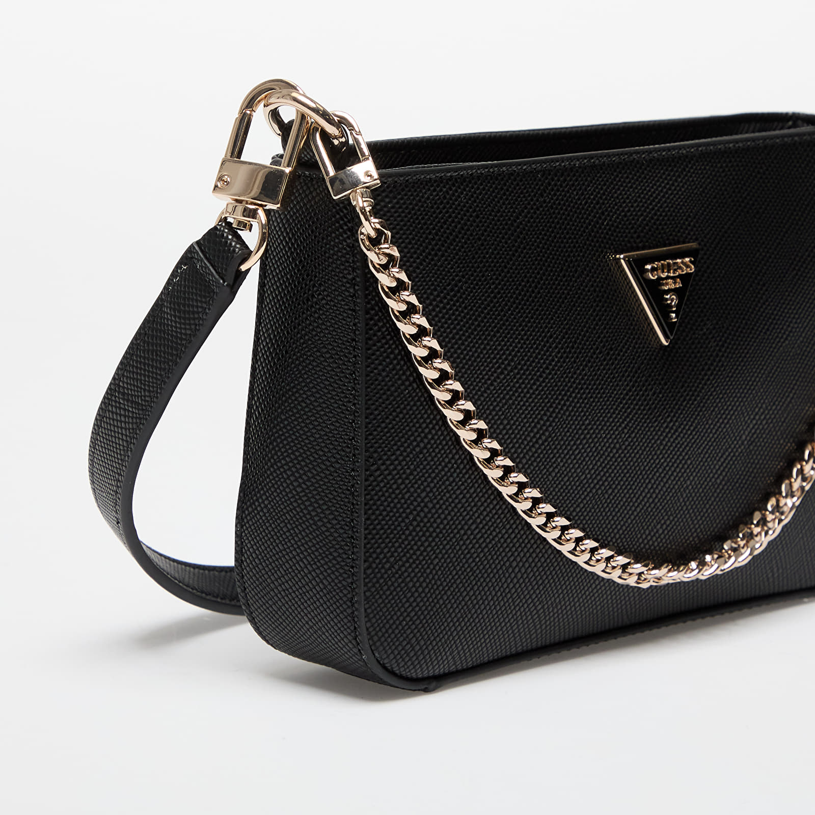 Чанти за рамо GUESS Noelle II Mini Tp Zp Shldr Bag Black