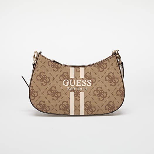 Somas GUESS Noelle II Top Zip Shoulder Bag Beige