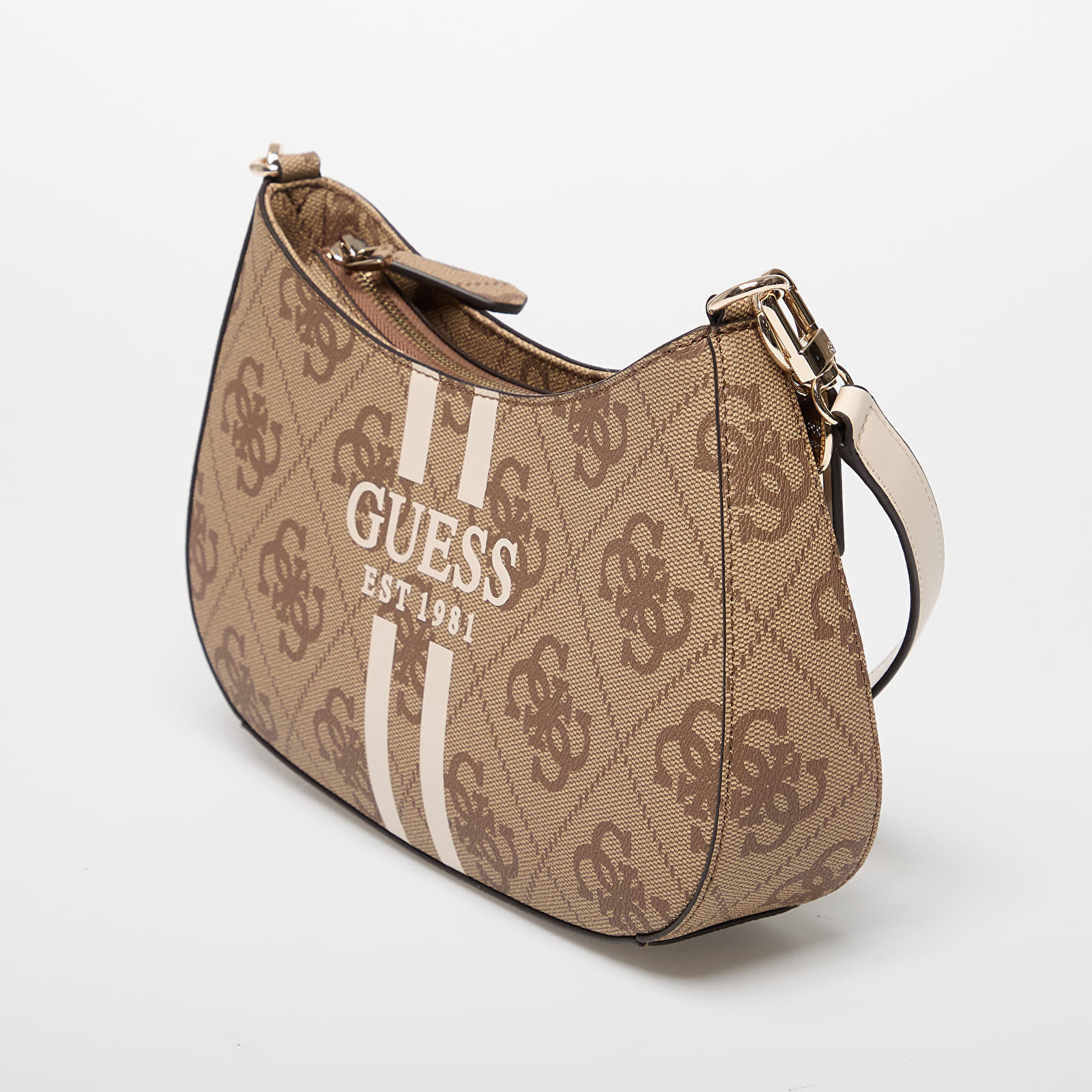 GUESS Noelle II Top Zip Shoulder Bag Beige Universal