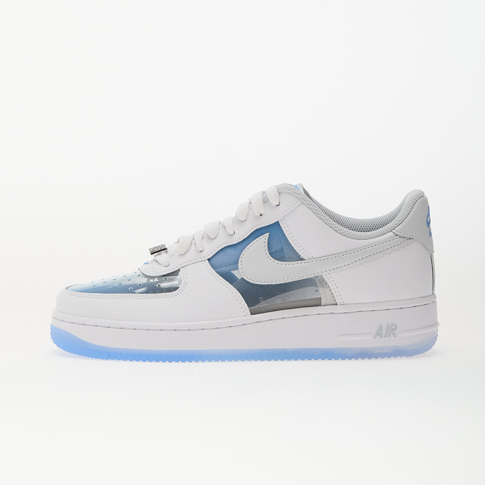 Men's sneakers and shoes Nike Air Force 1 Retro White/ Pure Platinum-University Blue
