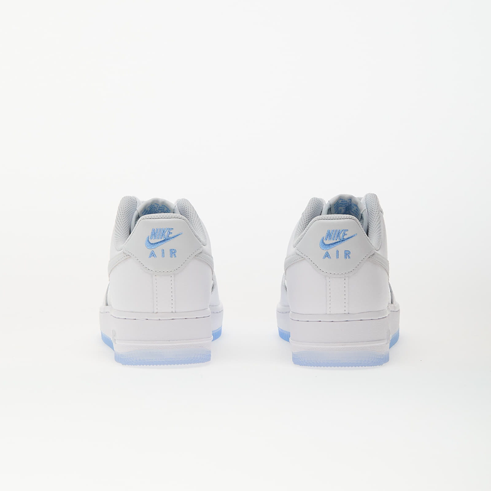Men's sneakers and shoes Nike Air Force 1 Retro White/ Pure Platinum-University Blue