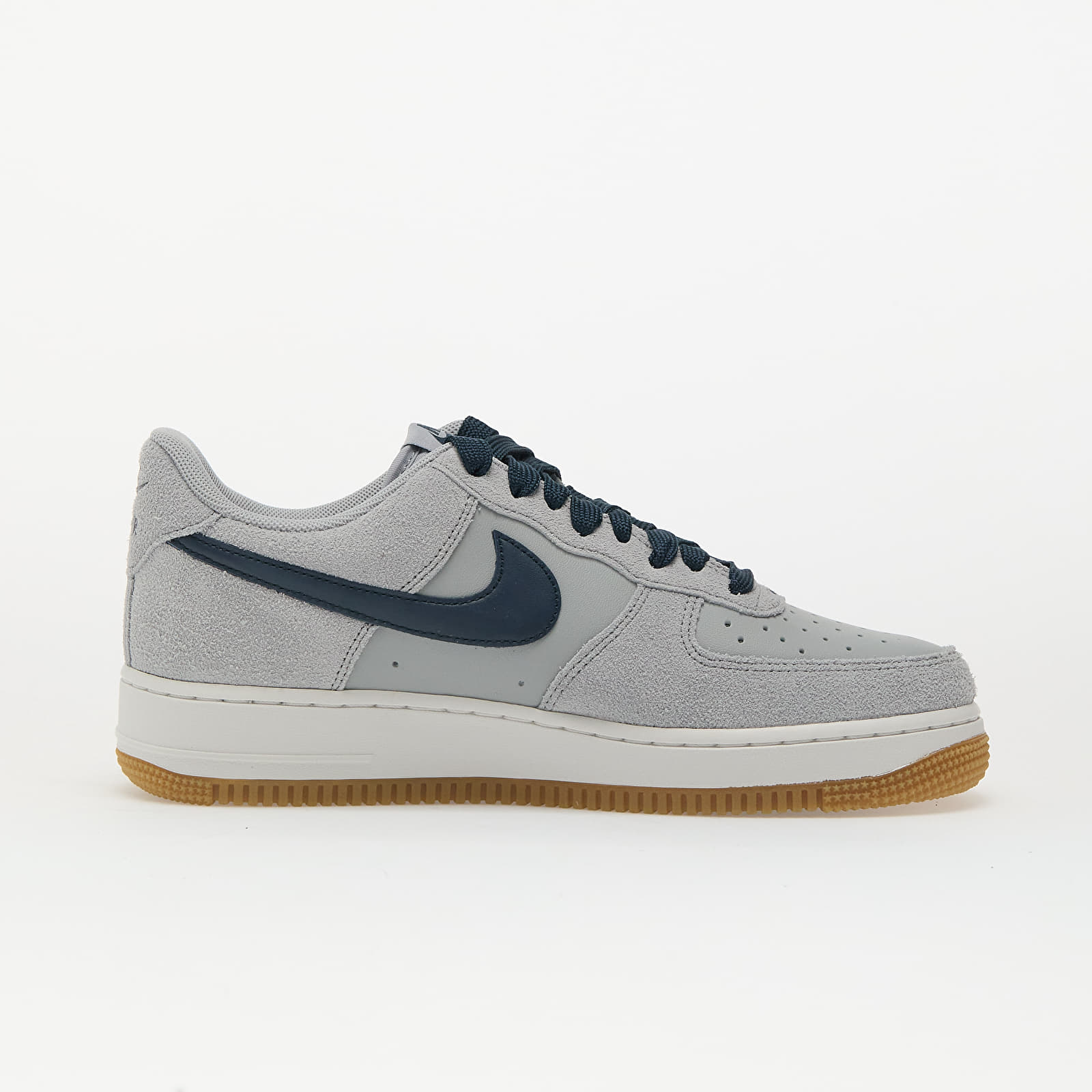 Muške tenisice Nike Air Force 1 '07 Lv8 Lt Smoke Grey/ Armory Navy-Gum Lt Brown-Summit White