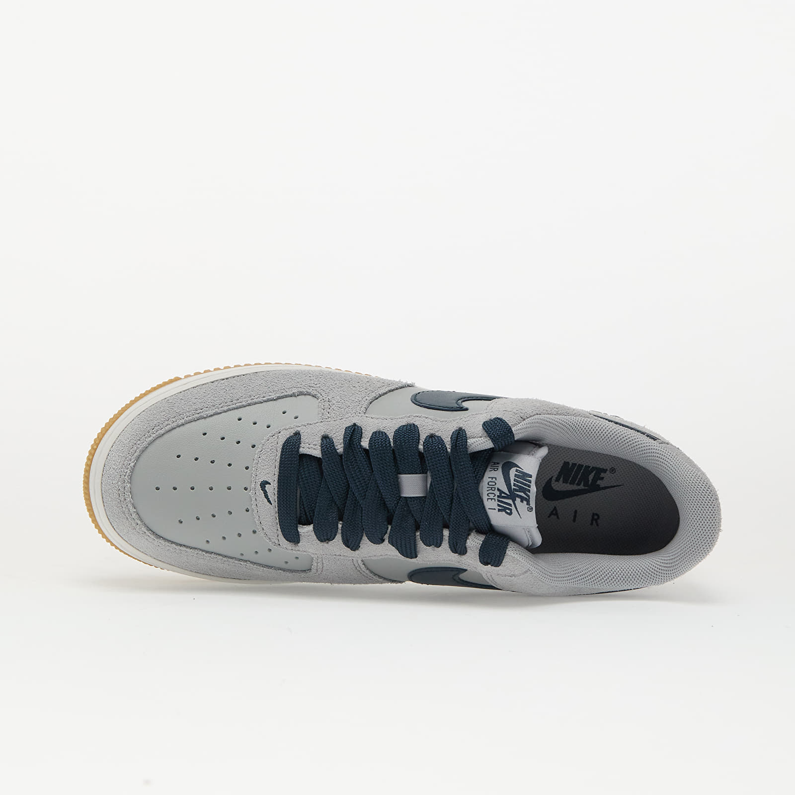 Muške tenisice Nike Air Force 1 '07 Lv8 Lt Smoke Grey/ Armory Navy-Gum Lt Brown-Summit White