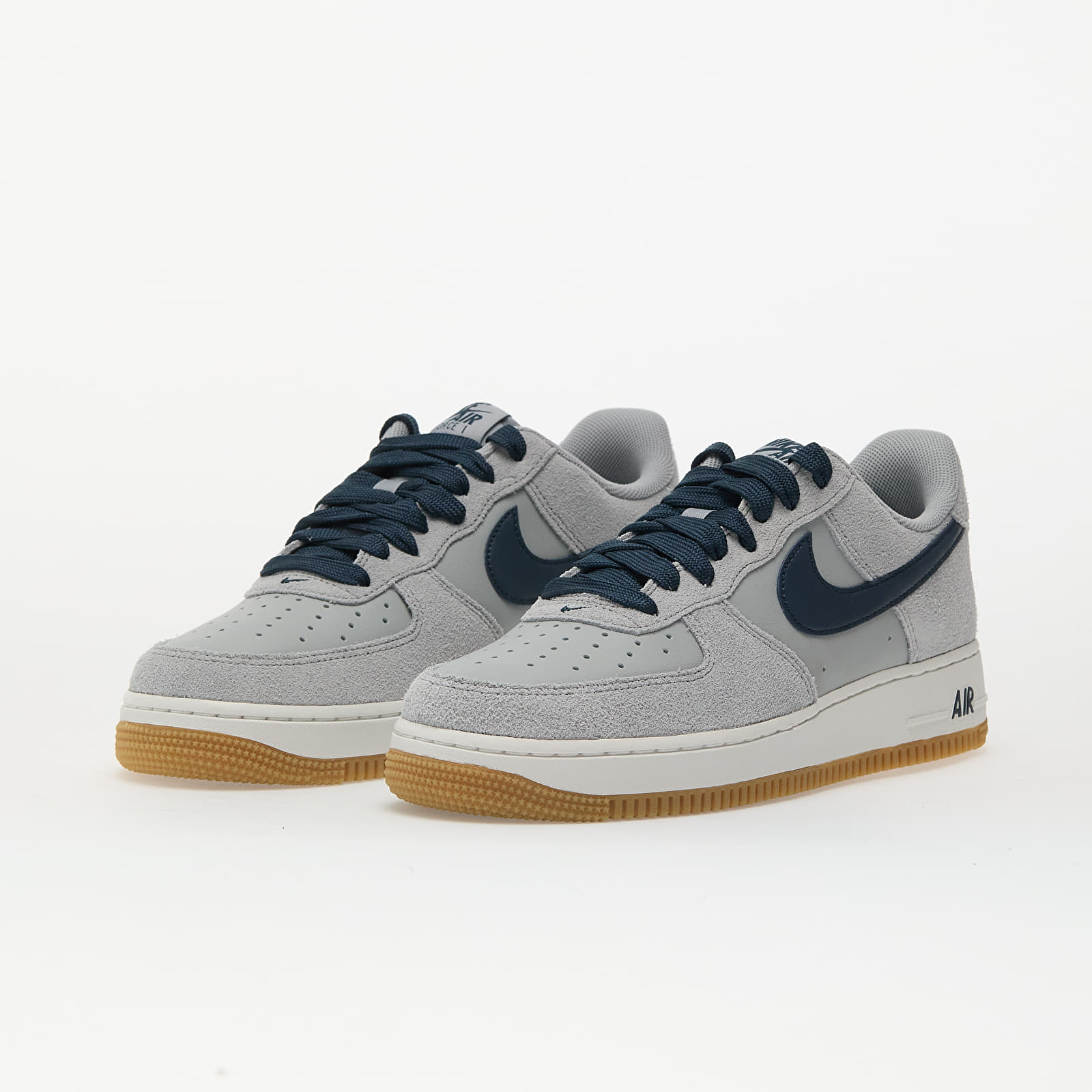 Muške tenisice Nike Air Force 1 '07 Lv8 Lt Smoke Grey/ Armory Navy-Gum Lt Brown-Summit White