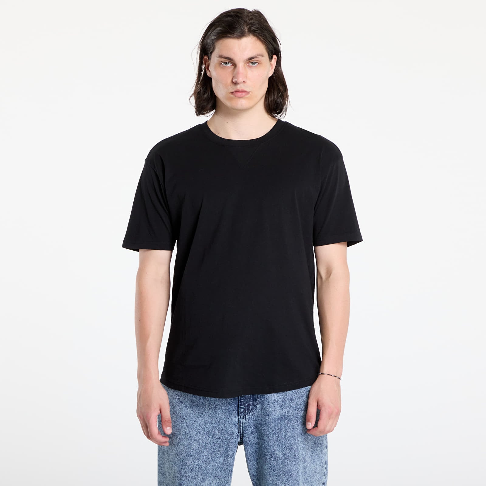 T-shirt Urban Classics Organic Cotton Curved Oversized Tee 2-Pack Black S