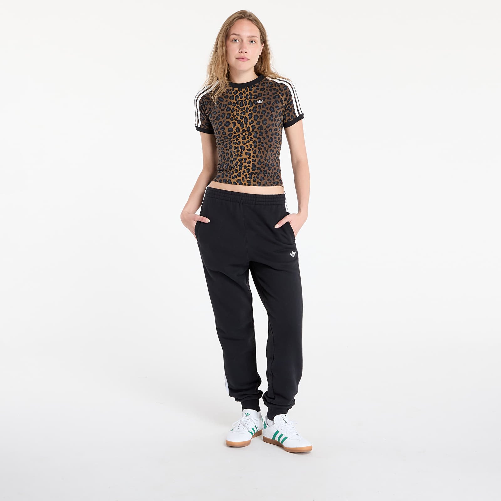 Ženske trenirke adidas 3S Jogger Pant Black/ White
