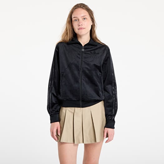 Džemperis adidas Adicolor Velour Track Top Black