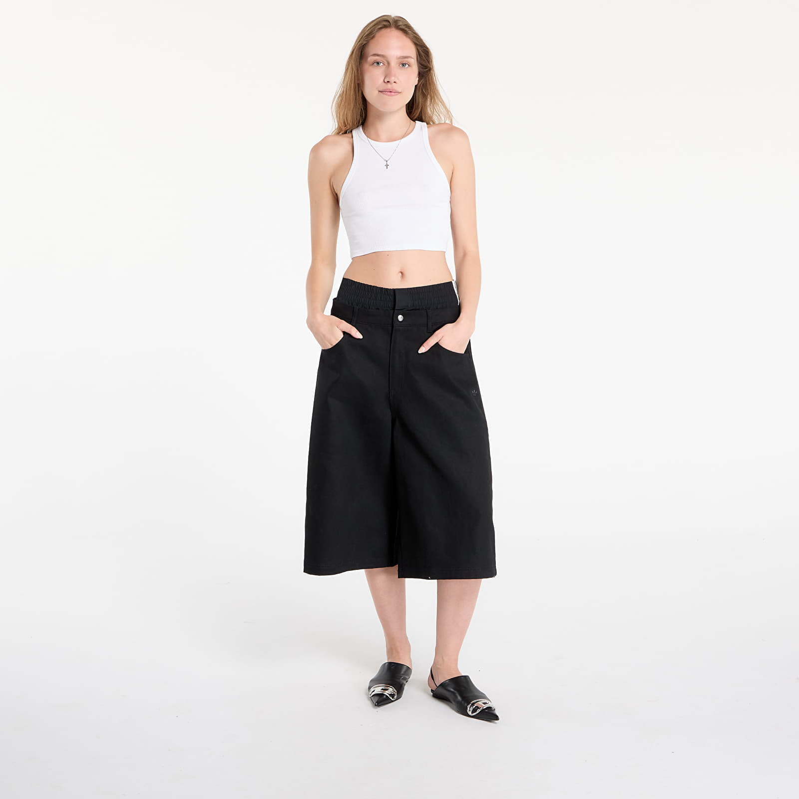 Women's Shorts adidas Firebird Utility Jorts Black